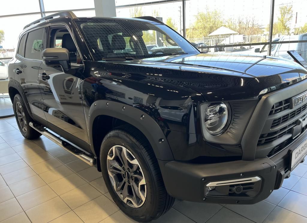 Трубы боковые с площадками 76мм на Haval Dargo