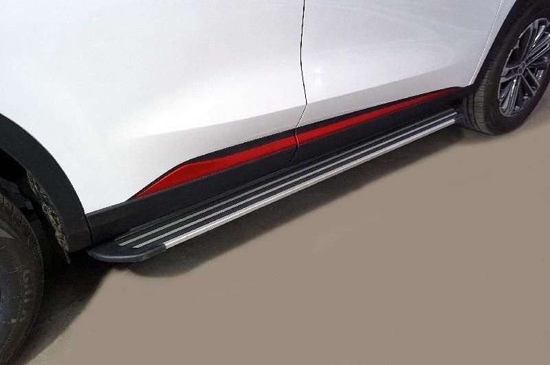 Пороги алюминиевые "Slim Line Silver" 1720 мм