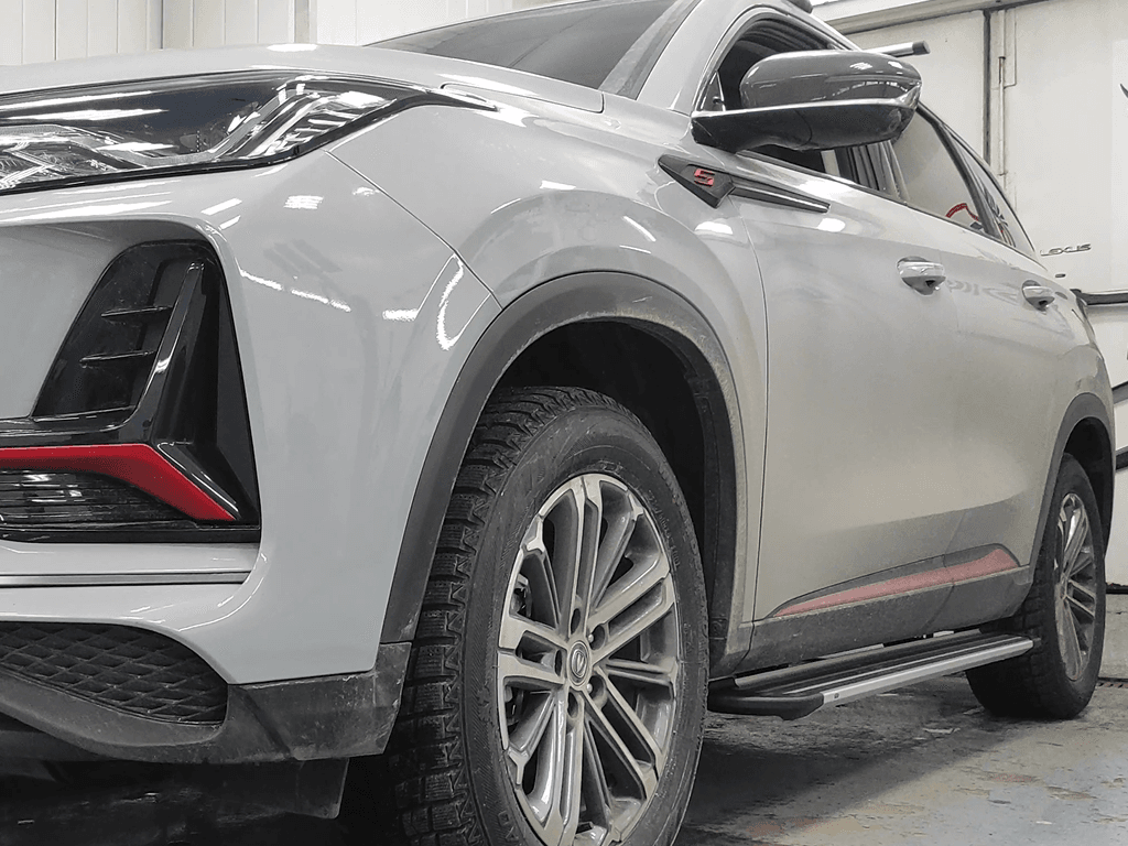 Пороги алюминиевые "Slim Line Silver" 1720 мм