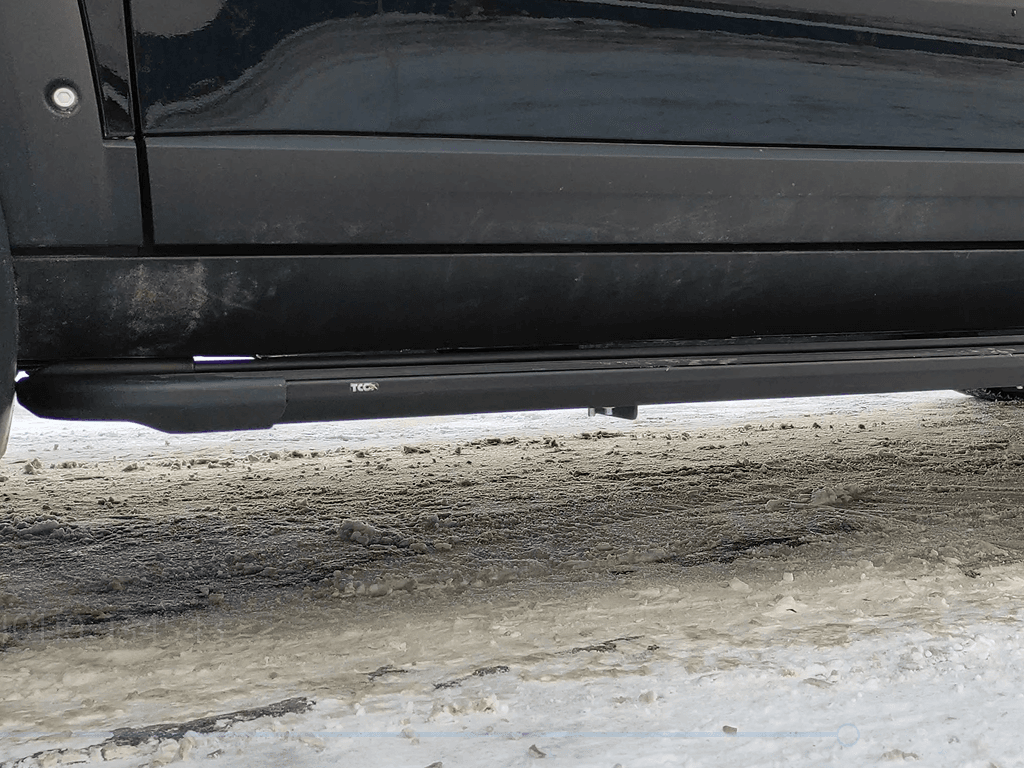 Пороги Алюминиевые Чёрные "Slim Line Black" 1820 мм на Хавал Дарго