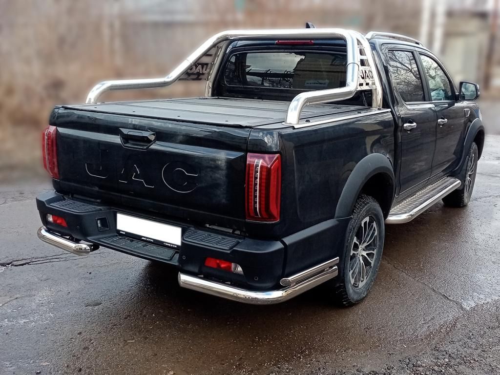 Пороги листовые с трубой 76мм к-т