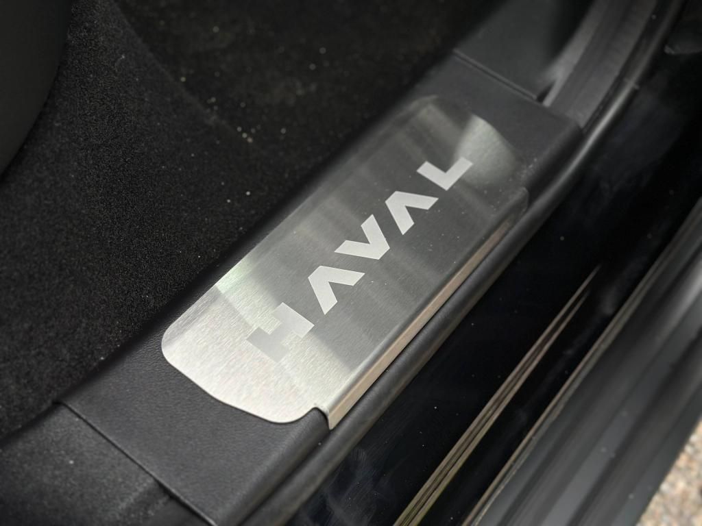 Накладки на пластиковые пороги (лист шлифованный надпись HAVAL) 4шт