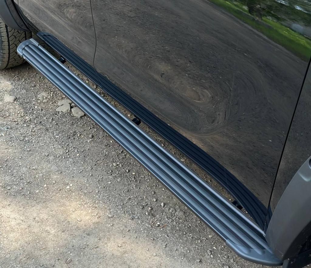 Пороги алюминиевые "Slim Line Black" 2120 мм