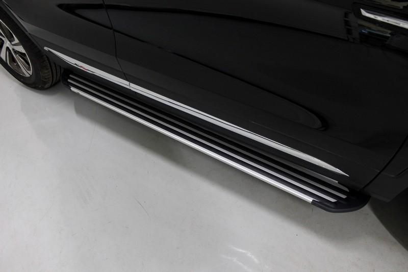 Пороги алюминиевые "Slim Line Silver" 1720 мм