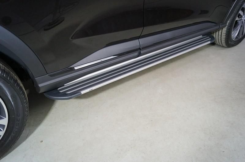 Пороги алюминиевые ''Slim line Silver'' 1720 мм