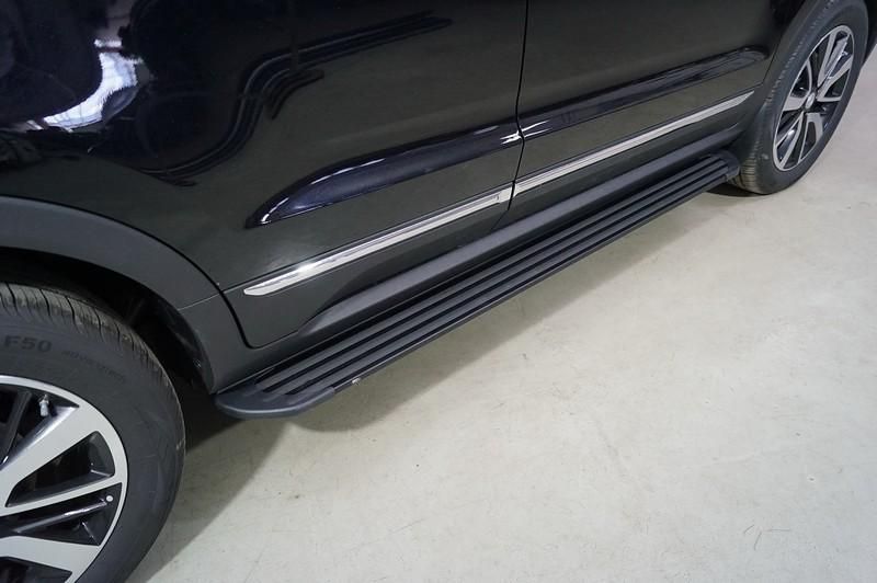 Пороги алюминиевые "Slim Line Black" 1720 мм