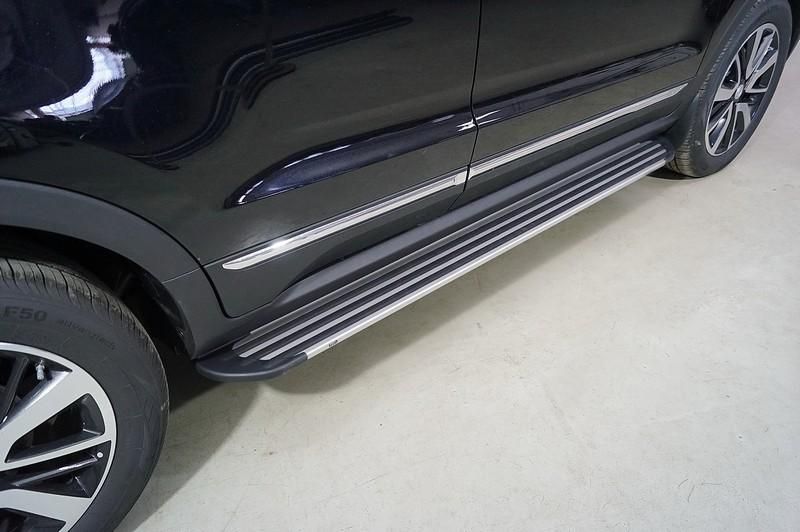Пороги алюминиевые "Slim Line Silver" 1720 мм