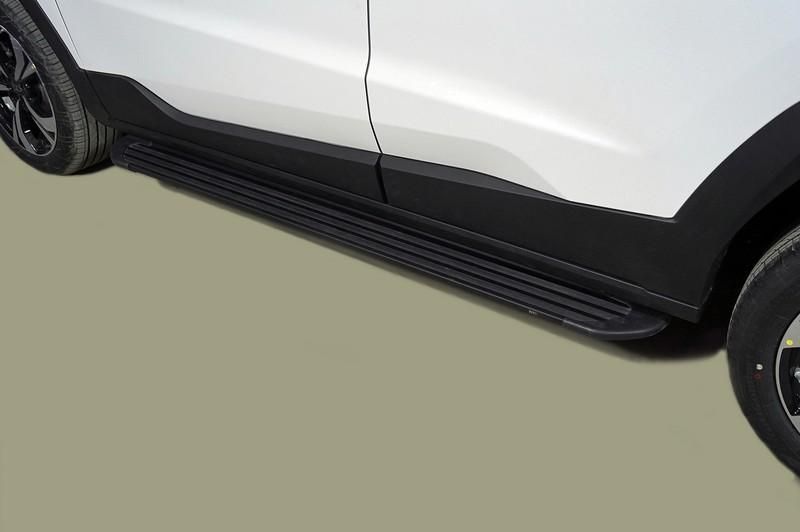 Пороги алюминиевые "Slim Line Black" 1720 мм