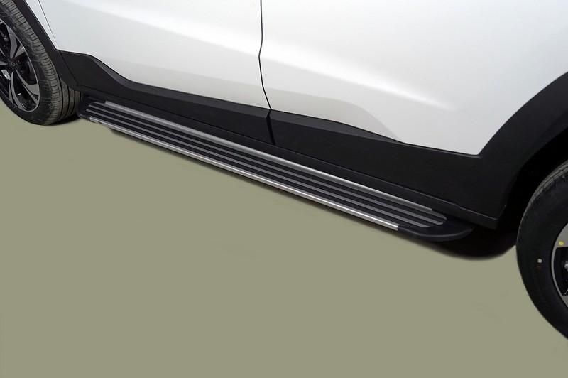 Пороги алюминиевые "Slim Line Silver" 1720 мм