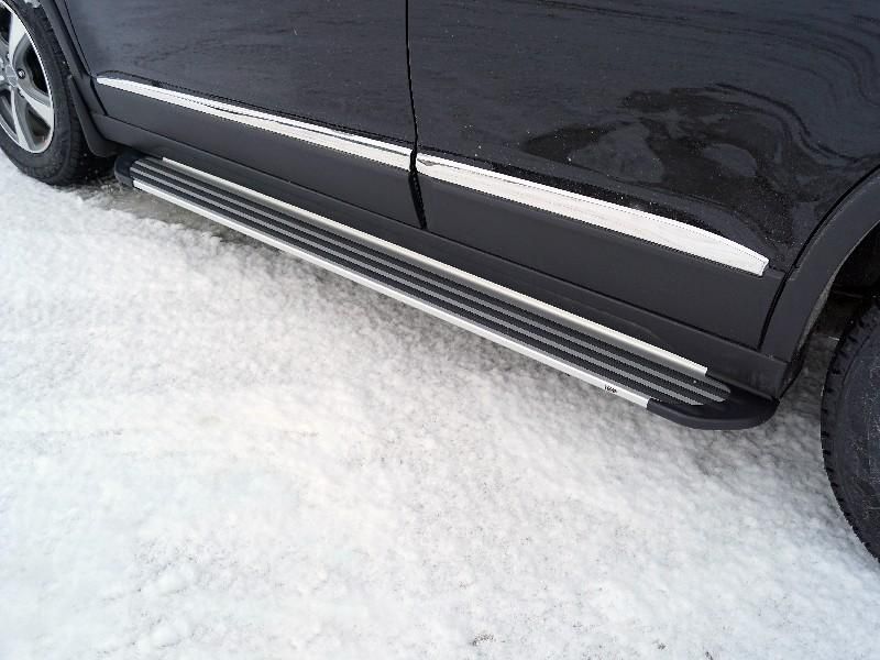 Пороги алюминиевые "Slim Line Silver" 1720 мм