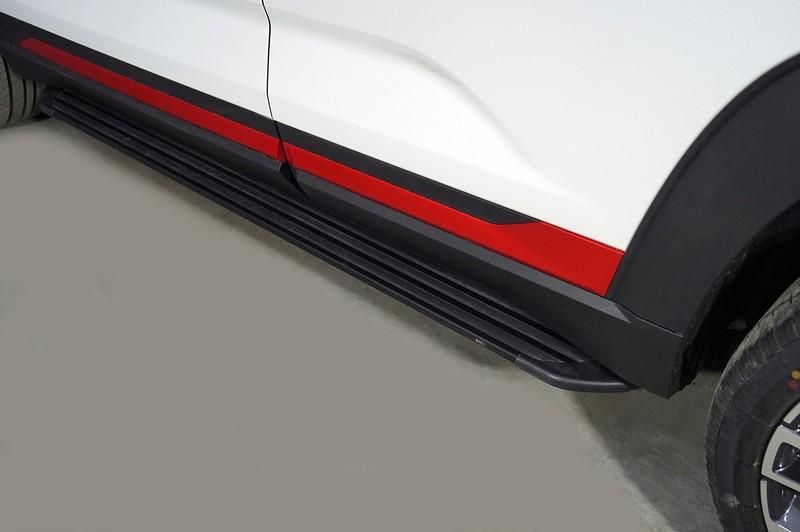 Пороги алюминиевые "Slim Line Black" 1720 мм