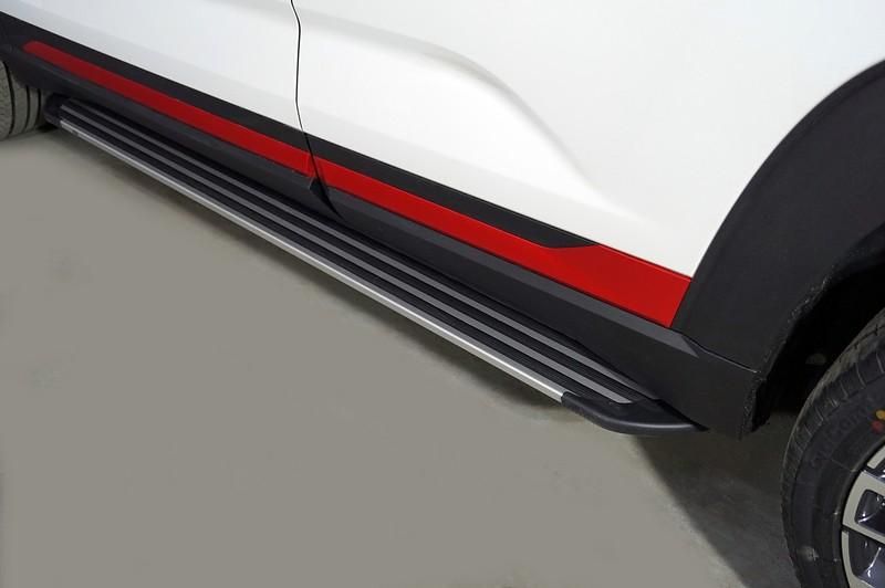 Пороги алюминиевые "Slim Line Silver" 1720 мм