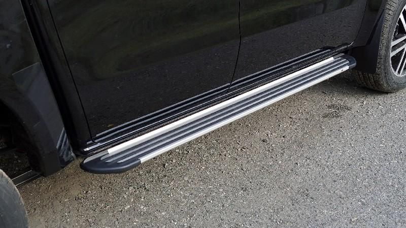 Пороги алюминиевые "Slim Line Silver" 1920 мм