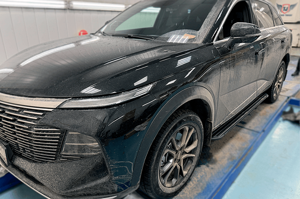 Пороги алюминиевые ''Slim line Black'' 1720 мм